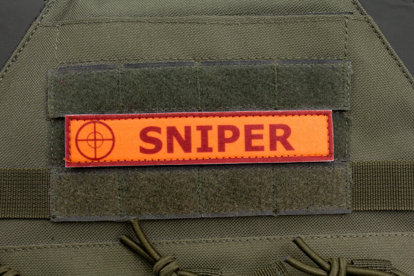 Sniper TF2 RED team stripe hook and loop morale patch