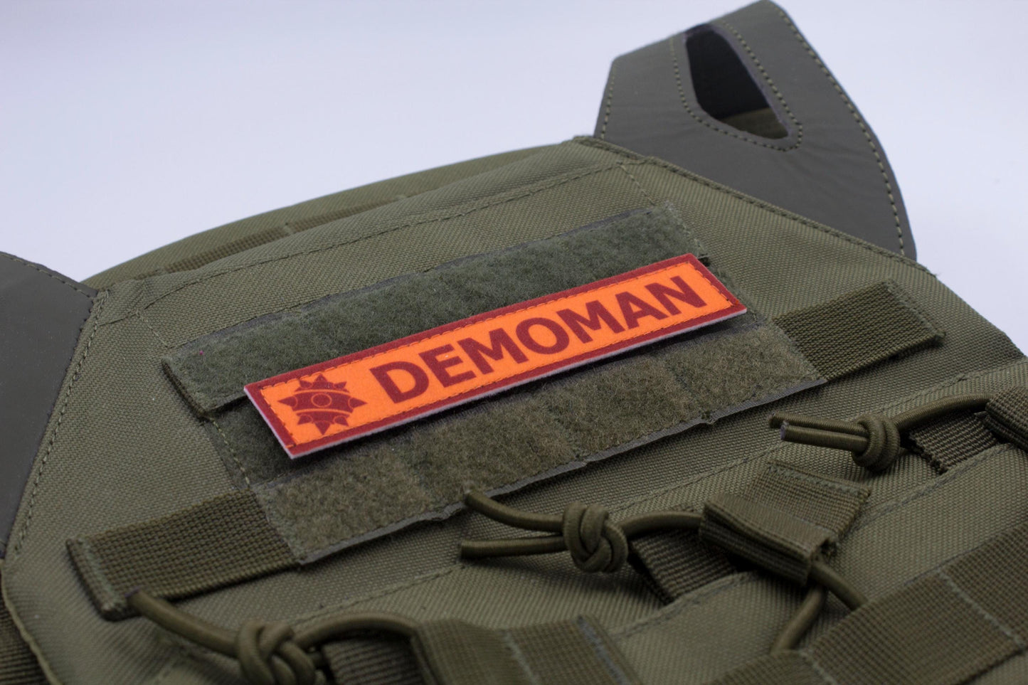 Demoman TF2 RED team stripe hook and loop morale patch