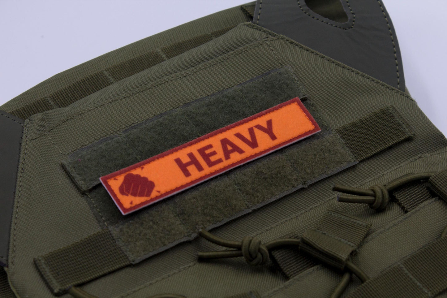 Heavy TF2 RED team stripe hook and loop morale patch