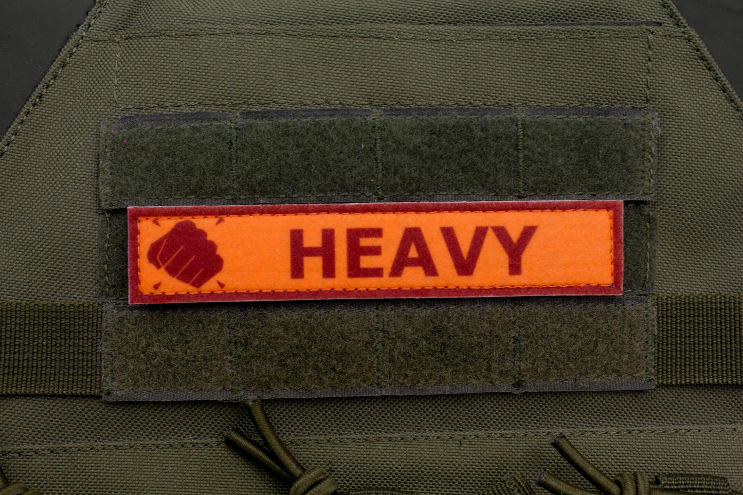 Heavy TF2 RED team stripe hook and loop morale patch