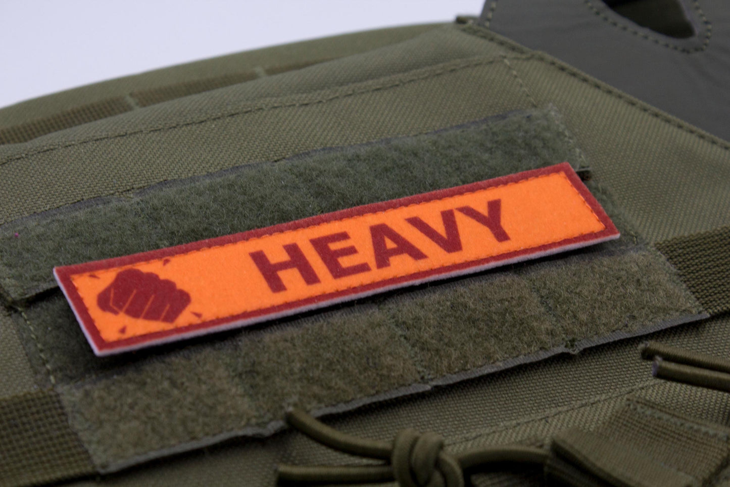Heavy TF2 RED team stripe hook and loop morale patch