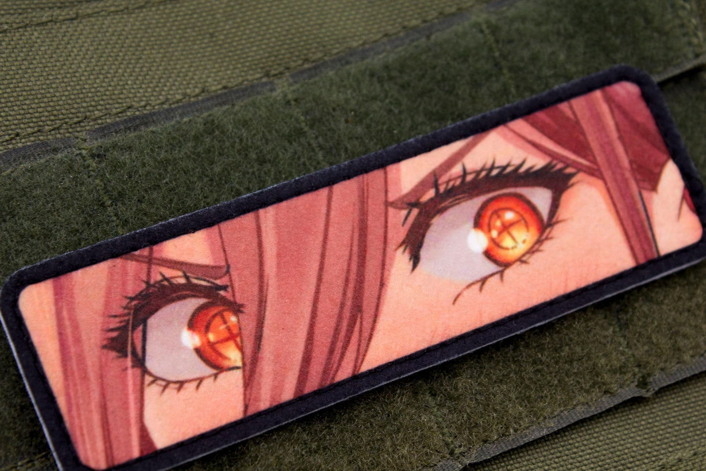 Power eyes Chainsaw Man anime hook and loop patch