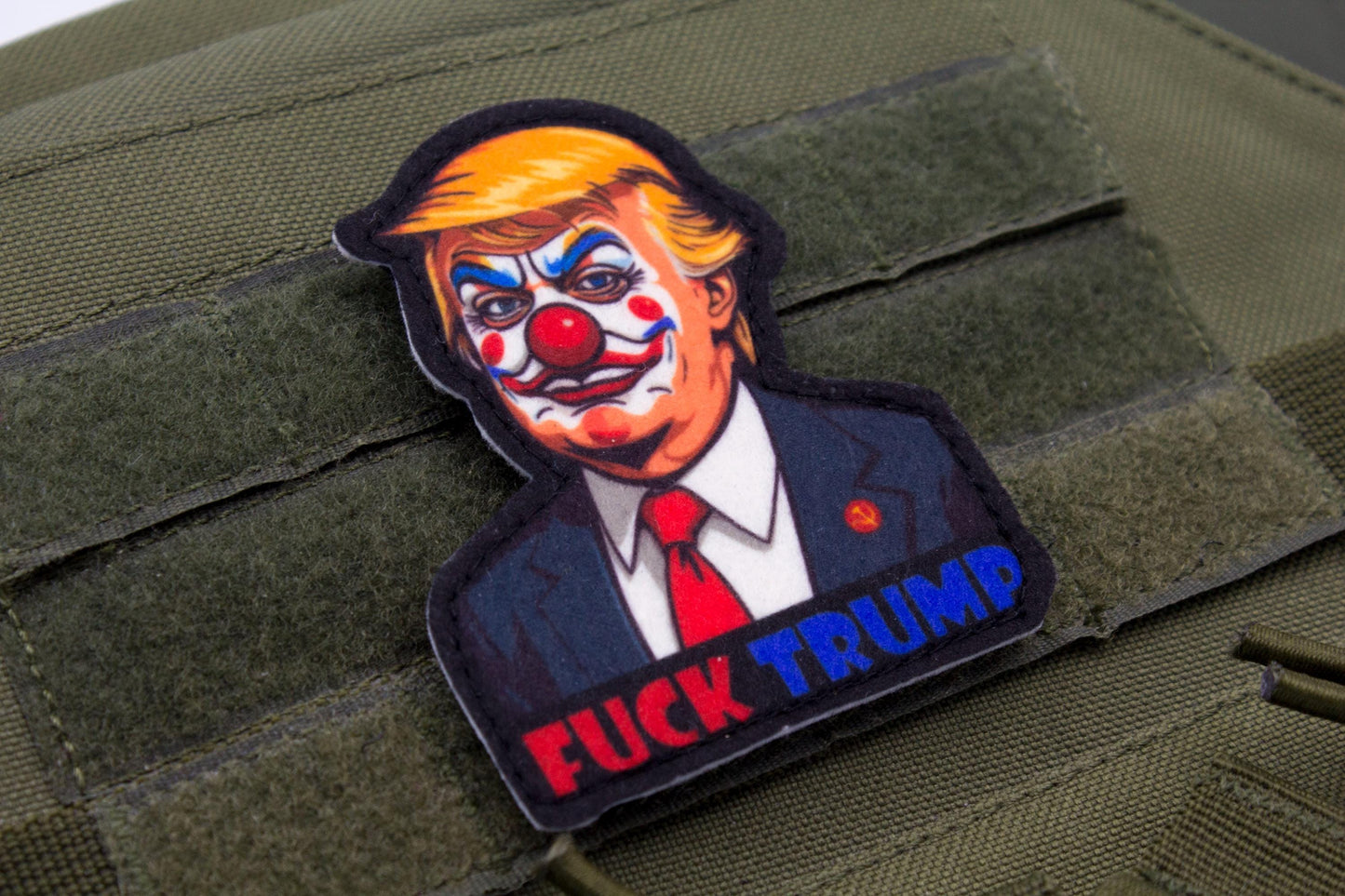 Fuck Trump Clown hook and loop morale patch