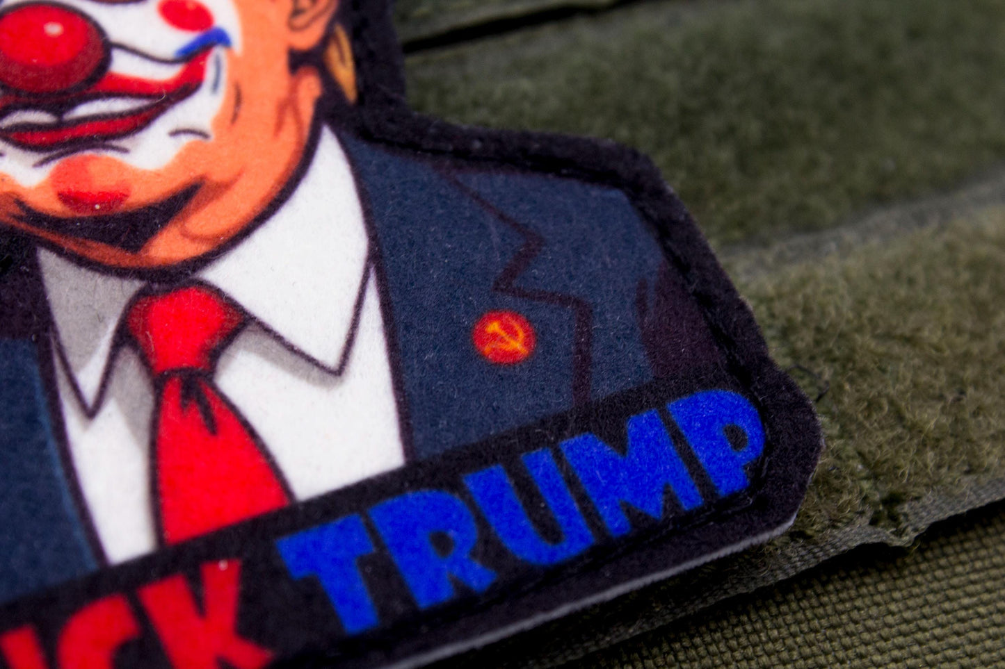 Fuck Trump Clown hook and loop morale patch
