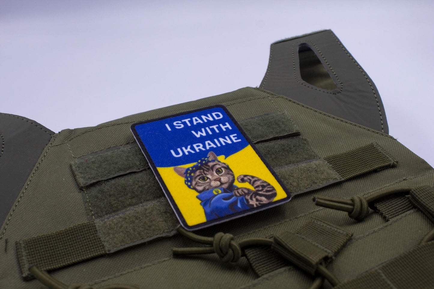 We can do it Stand with Ukraine Cat hook and loop patch