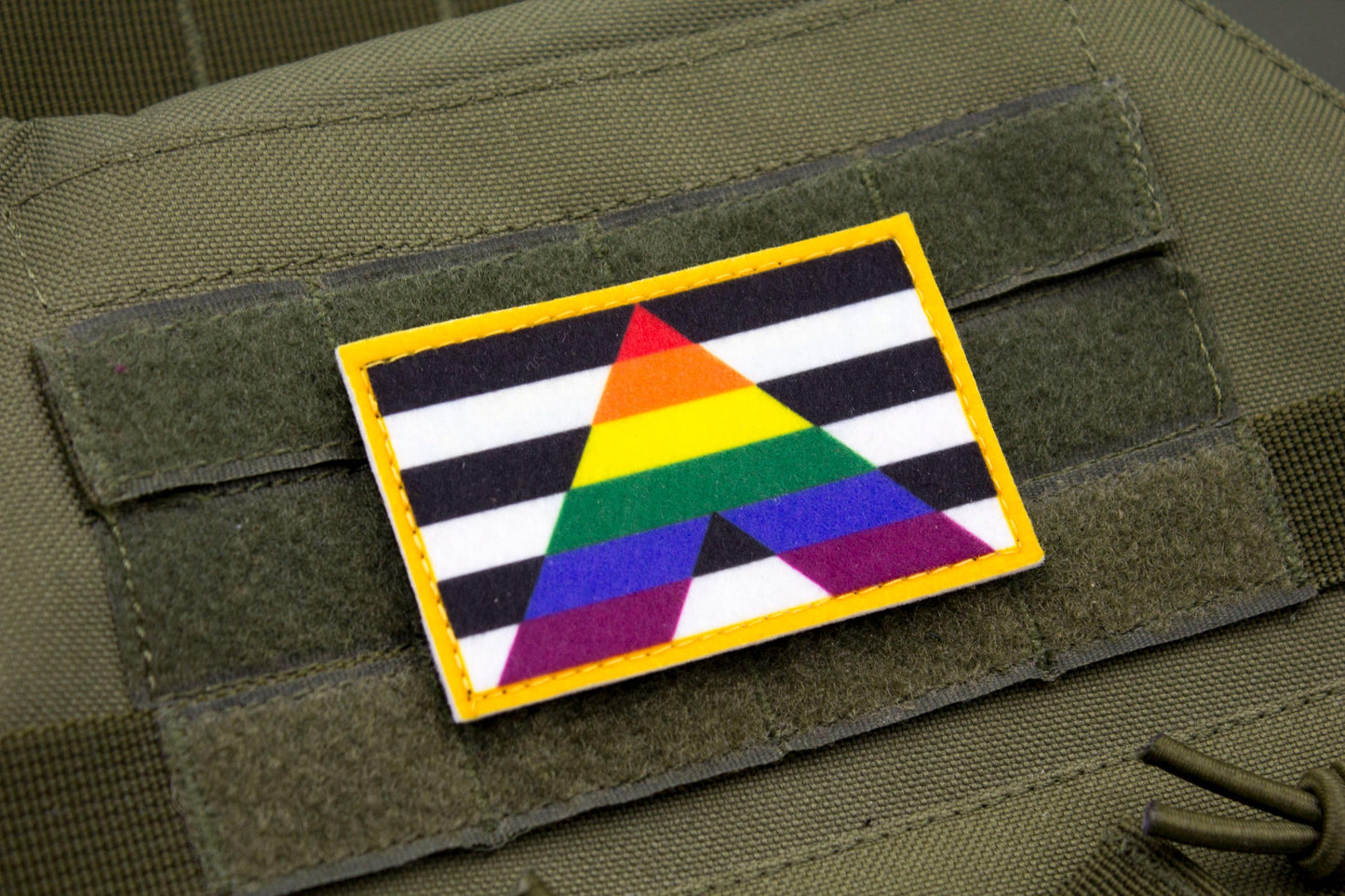 Ally flag hook and loop patch