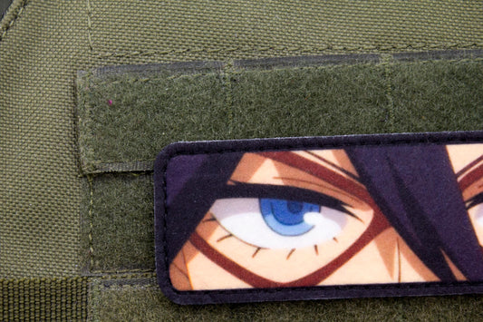Nemuri Kayama eyes Midnight My Hero Academia anime hook and loop patch