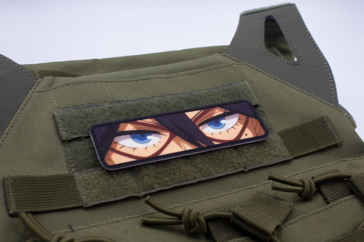 Nemuri Kayama eyes Midnight My Hero Academia anime hook and loop patch