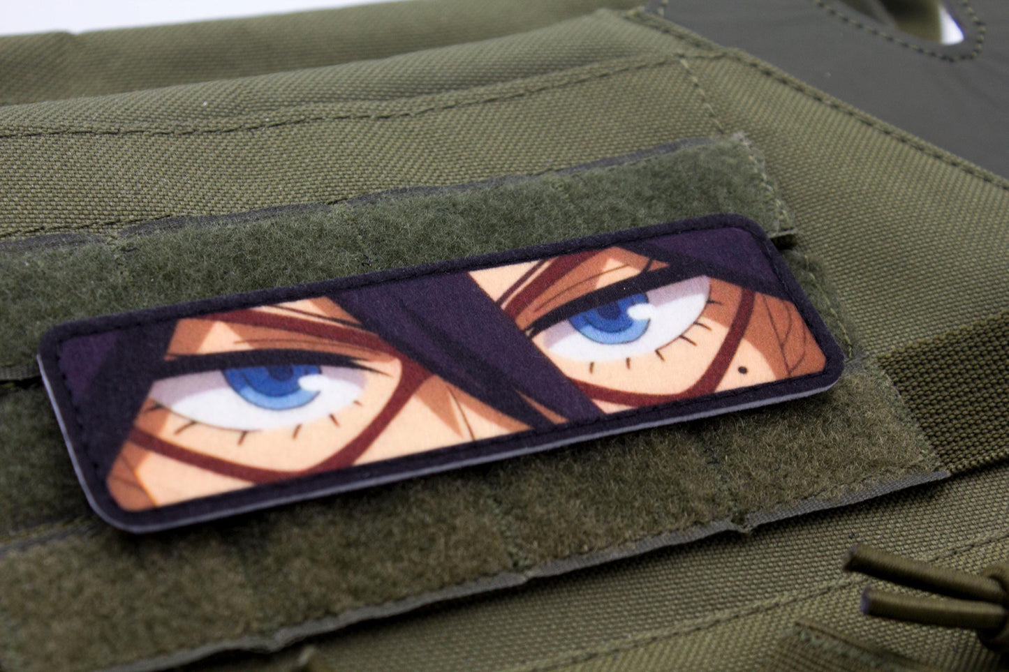 Nemuri Kayama eyes Midnight My Hero Academia anime hook and loop patch