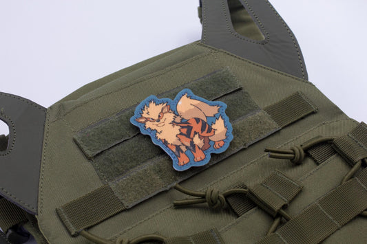 Arcanine Pokemon hook and loop anime patch