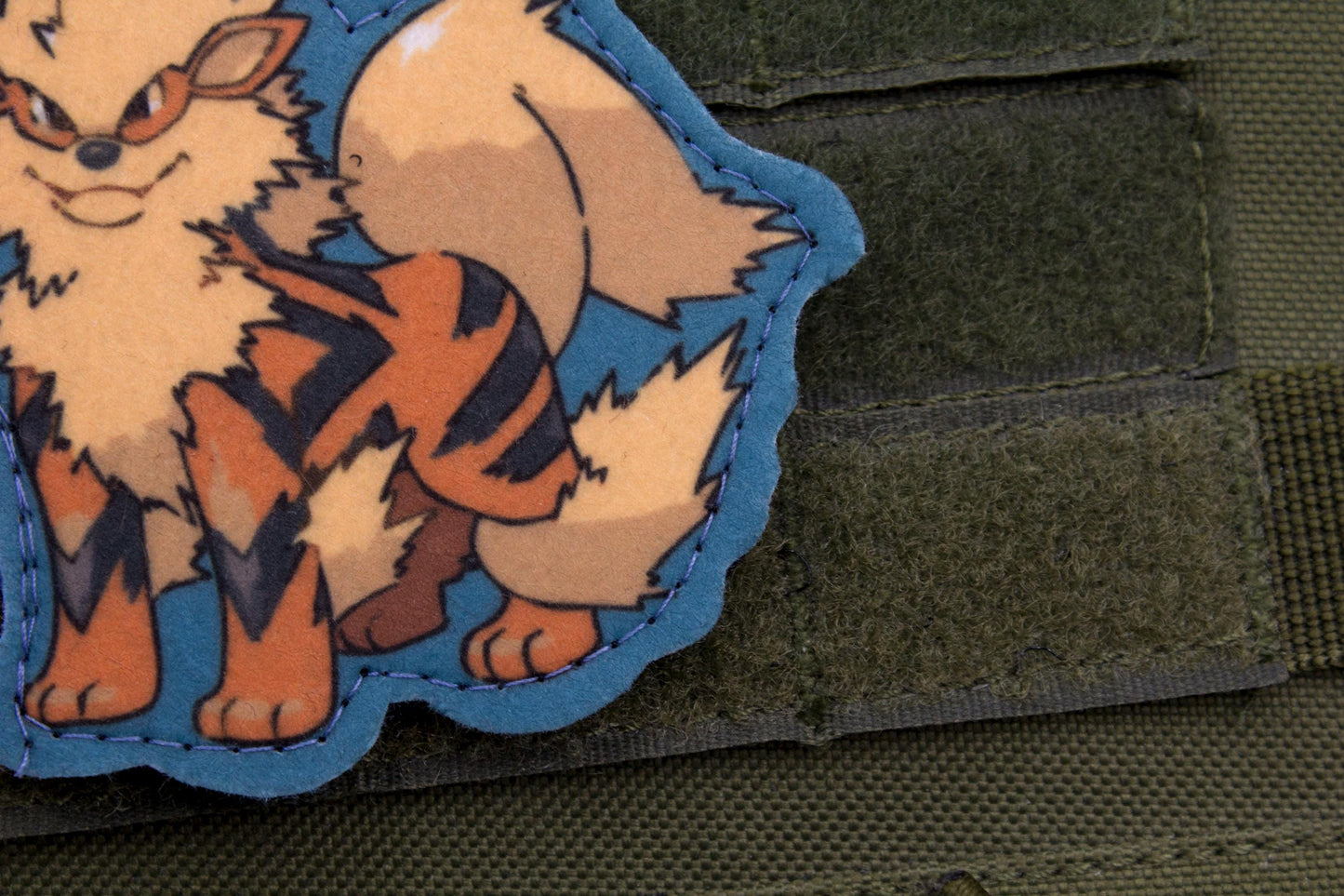 Arcanine Pokemon hook and loop anime patch