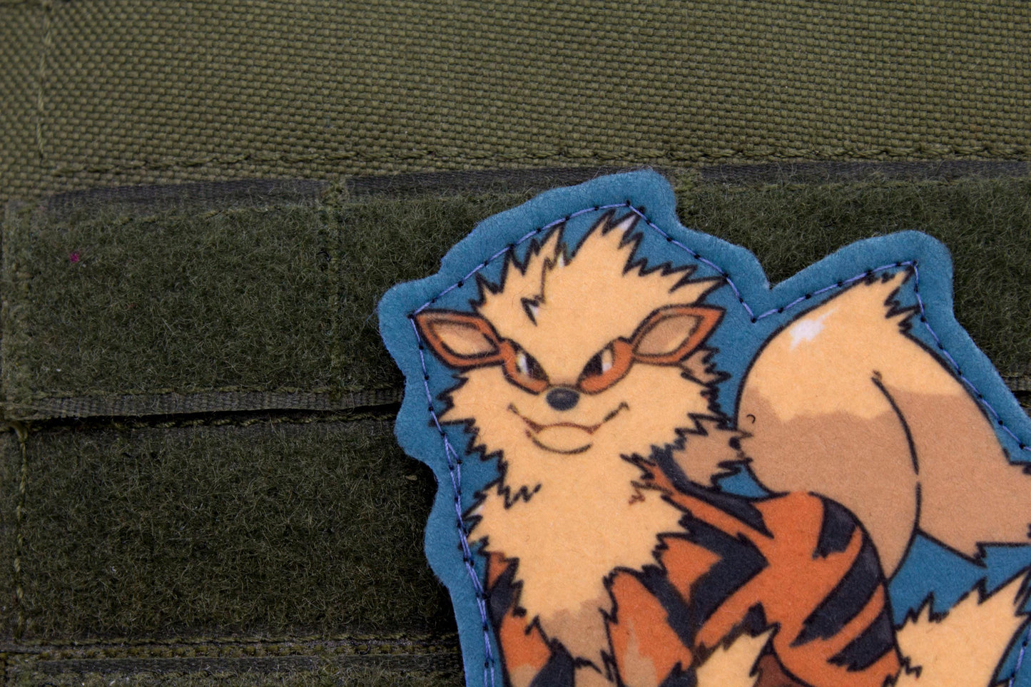 Arcanine Pokemon hook and loop anime patch