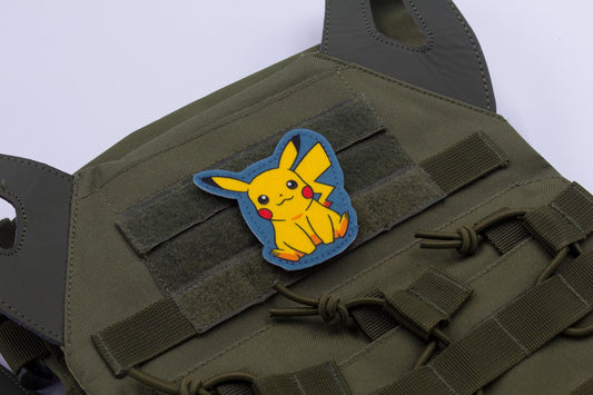 Pikachu Pokemon hook and loop anime patch