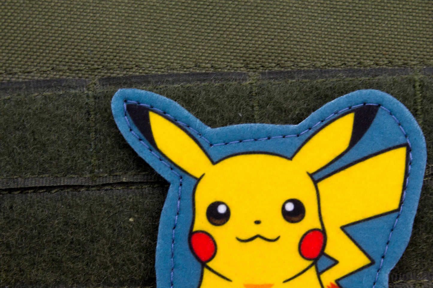 Pikachu Pokemon hook and loop anime patch
