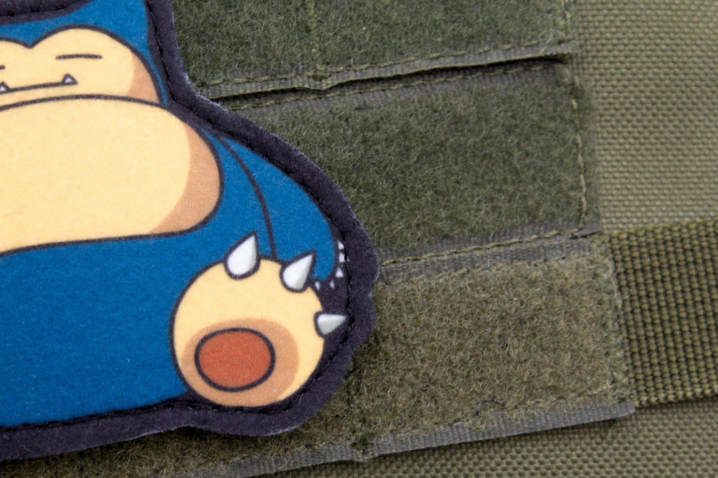 Snorlax Pokemon hook and loop anime patch
