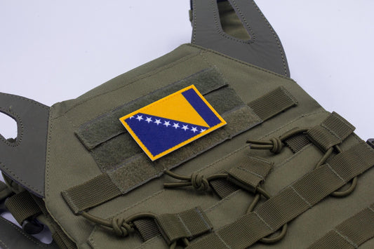 Bosnia and Herzegovina flag hook and loop patch Zastava Bosne i Hercegovine