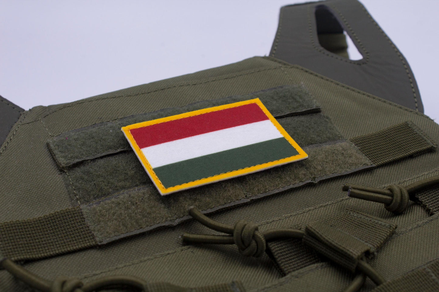 Hungary flag hook and loop patch Magyarország zászlaja