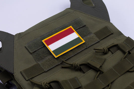 Hungary flag hook and loop patch Magyarország zászlaja