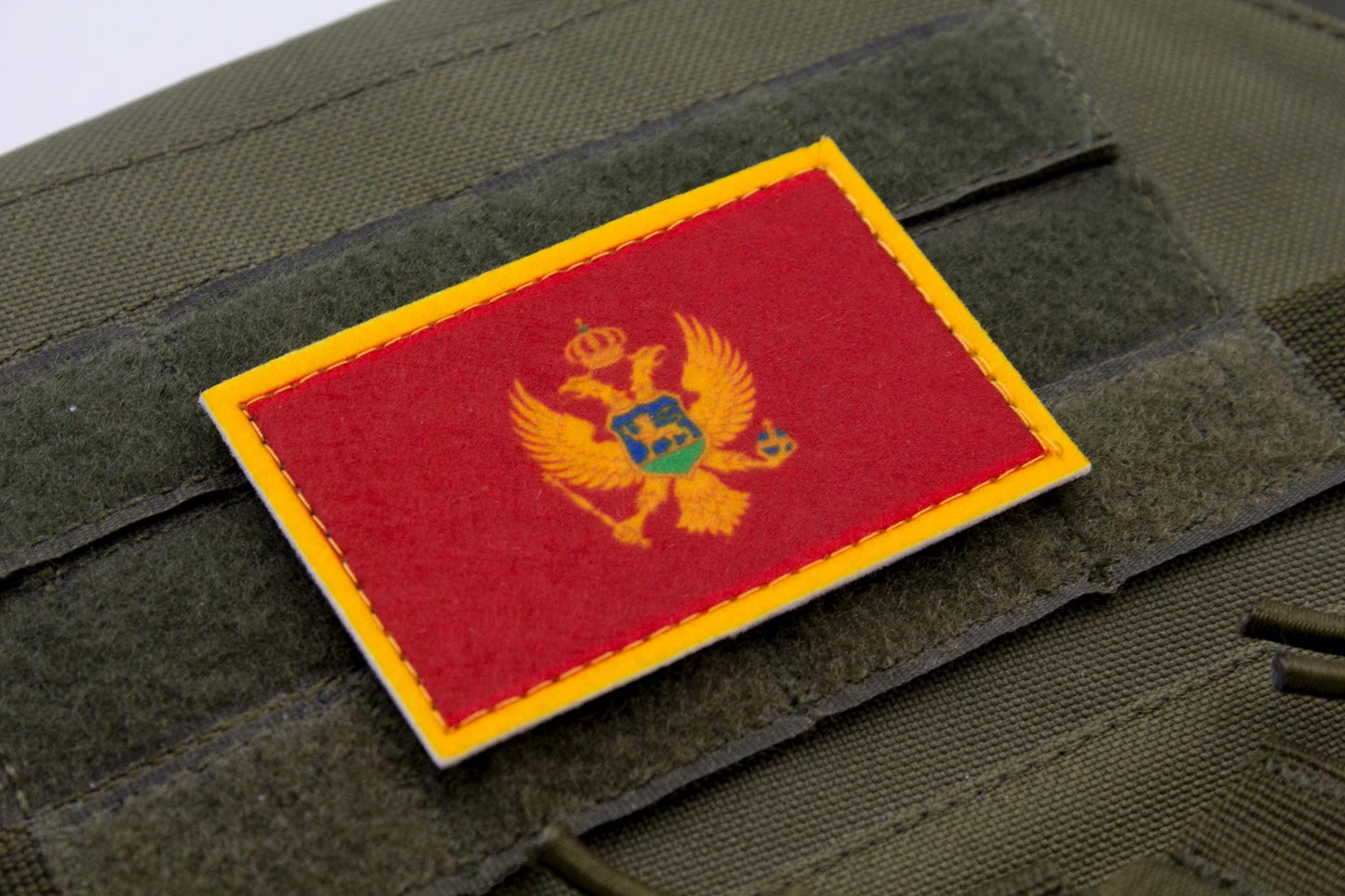 Montenegro flag hook and loop patch Crna Gora