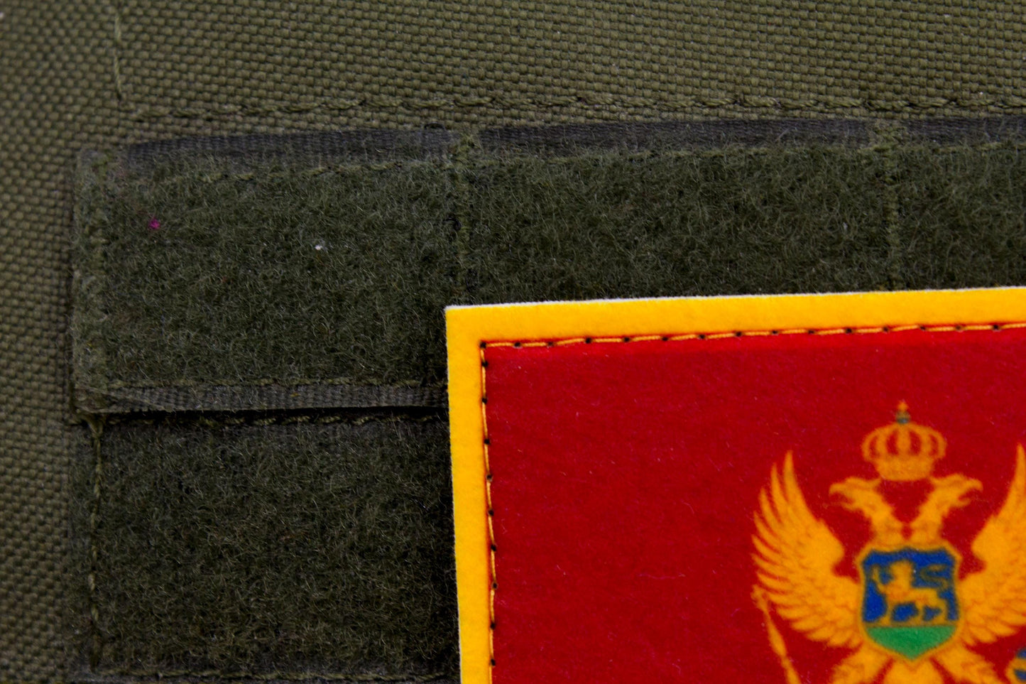 Montenegro flag hook and loop patch Crna Gora