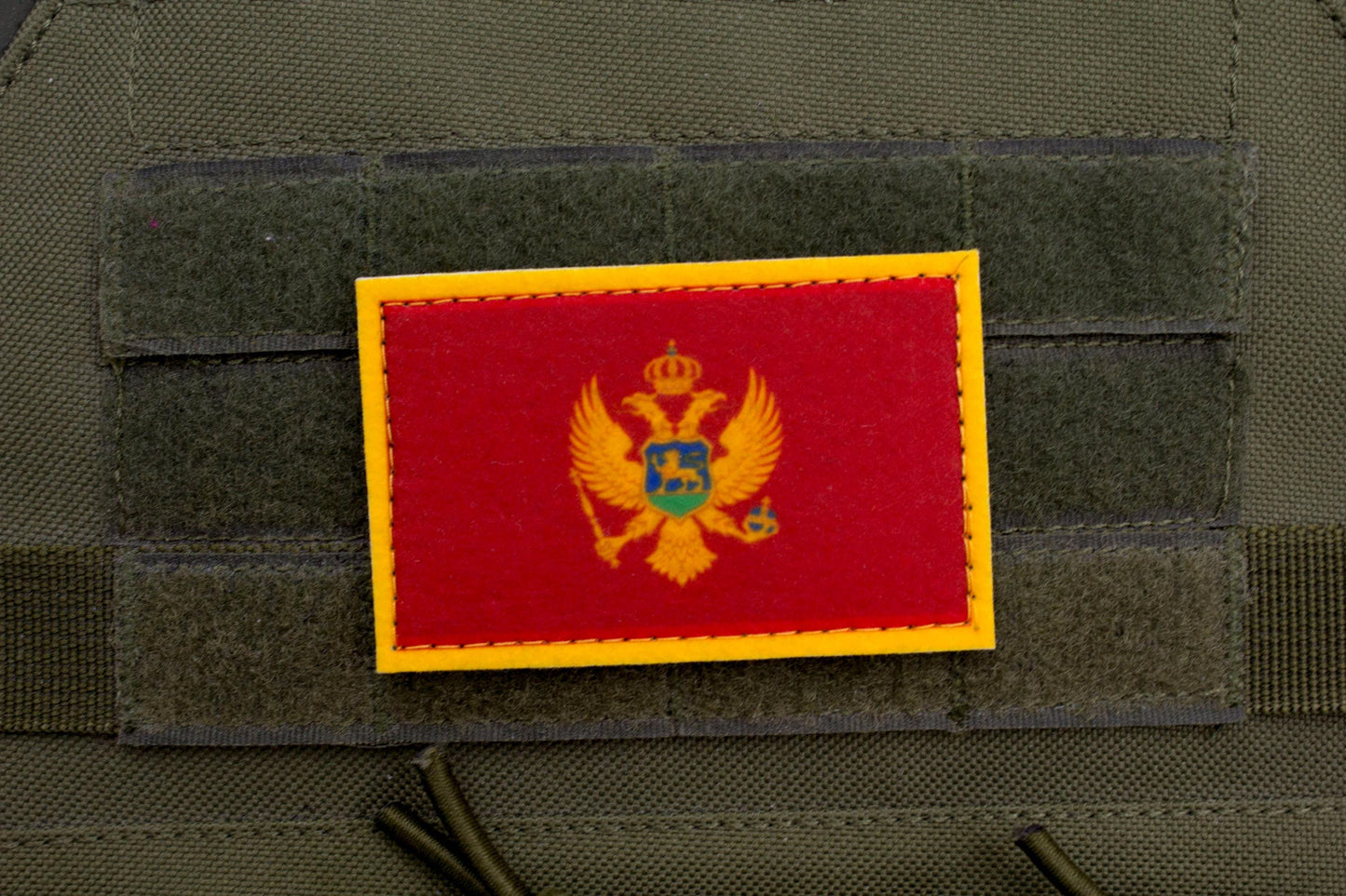 Montenegro flag hook and loop patch Crna Gora