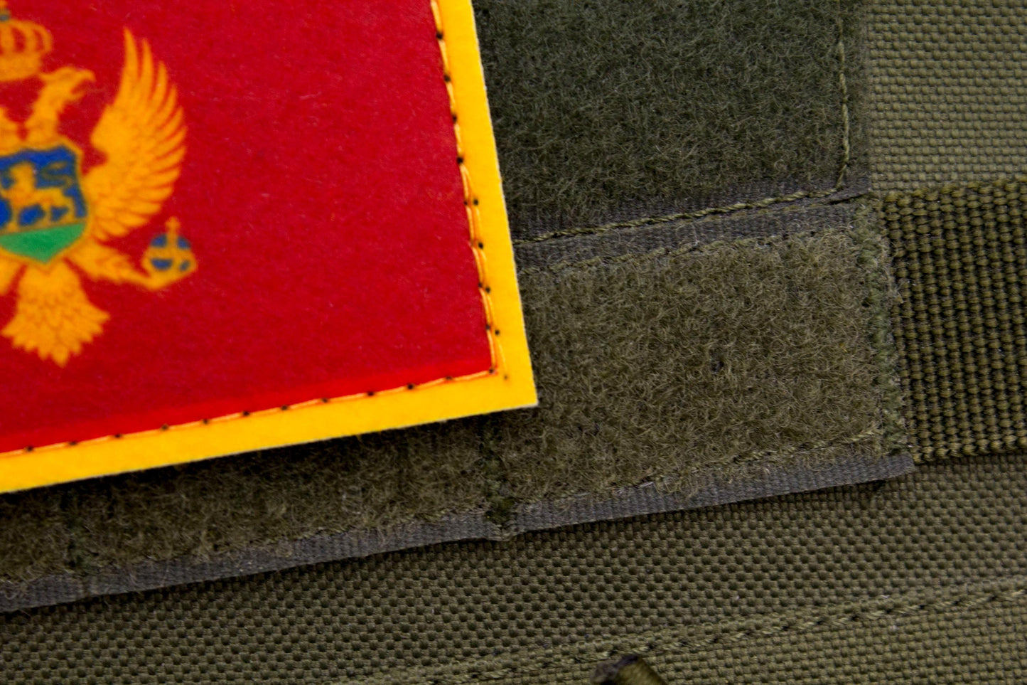 Montenegro flag hook and loop patch Crna Gora