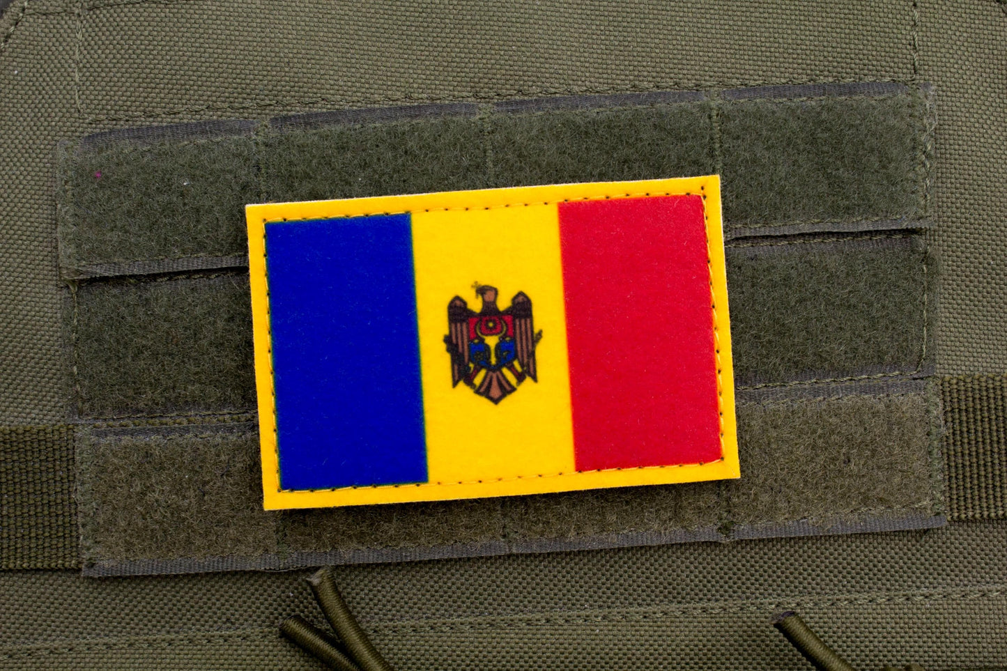 Moldova flag hook and loop patch steagul Moldovei
