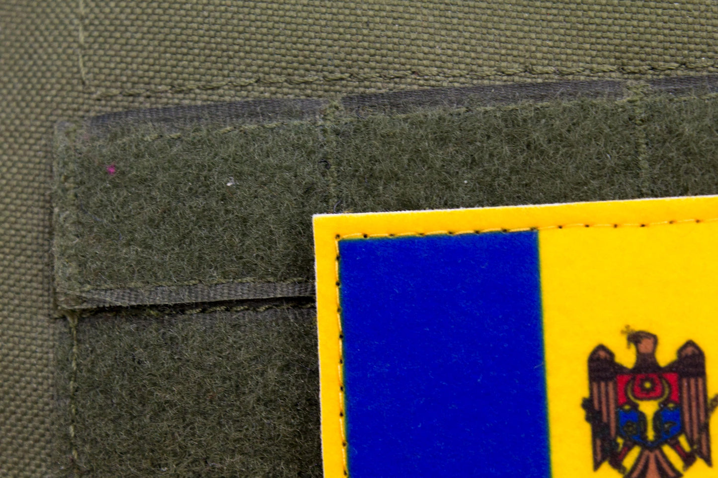 Moldova flag hook and loop patch steagul Moldovei
