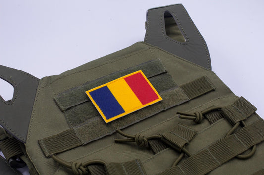 Romania flag hook and loop patch steagul României