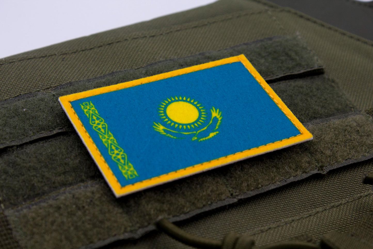 Kazakhstan flag hook and loop patch Қазақстанның туы