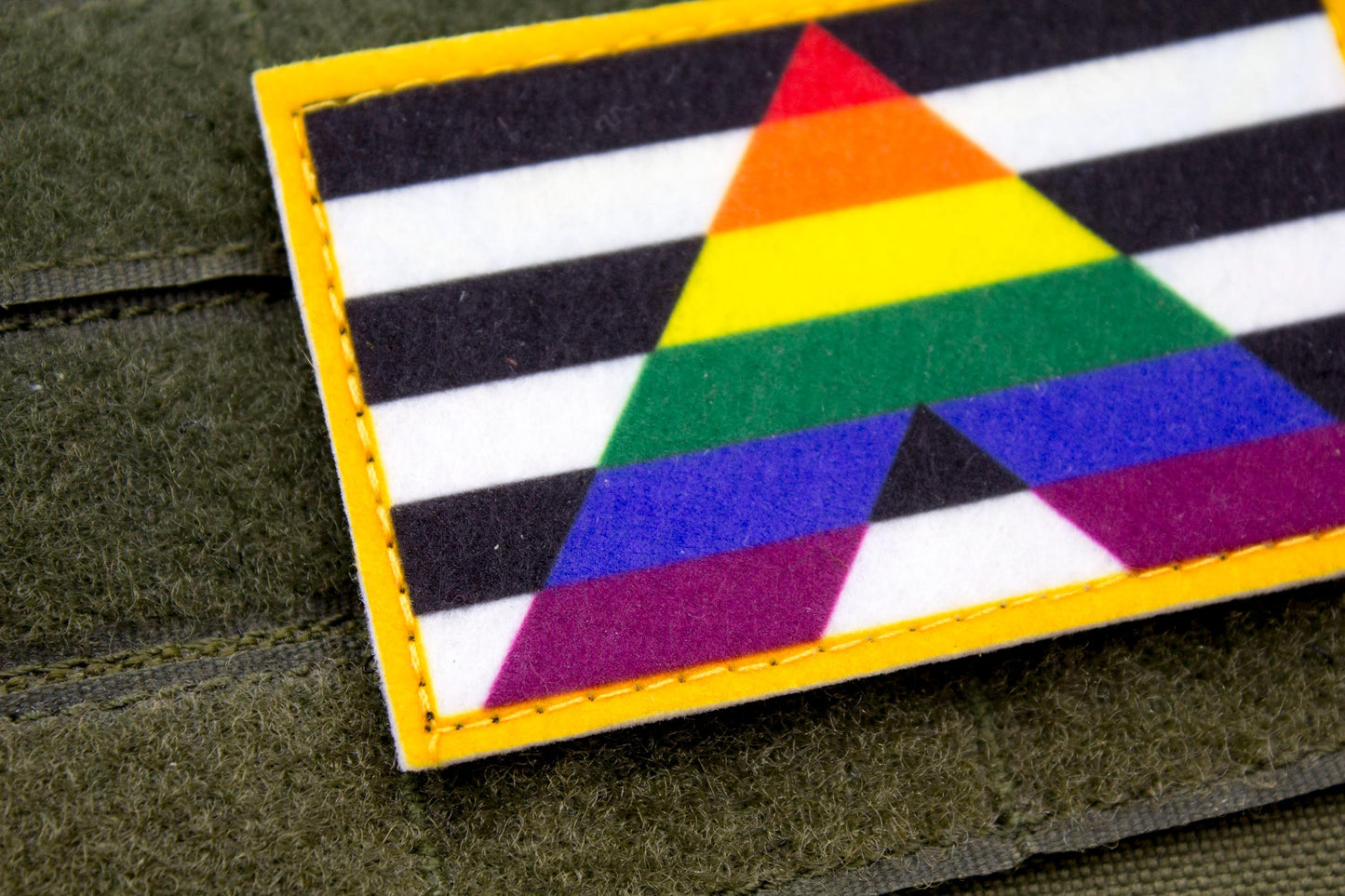 Ally flag hook and loop patch