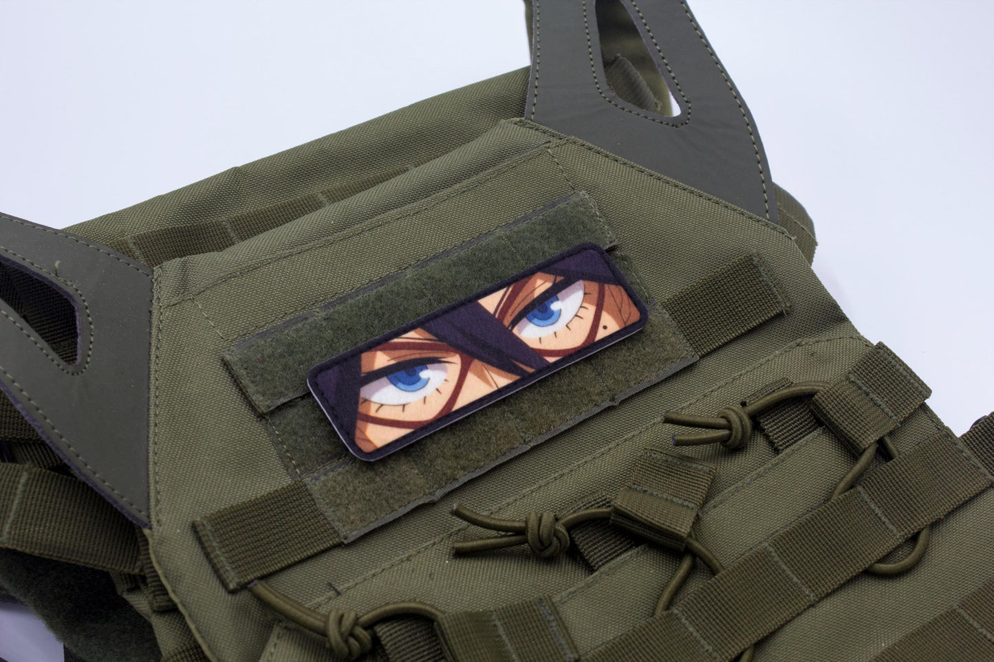 Nemuri Kayama eyes Midnight My Hero Academia anime hook and loop patch
