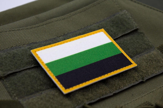 Neutrois flag hook and loop patch