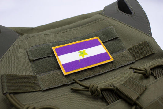 Pluralian LGBT flag hook and loop patch