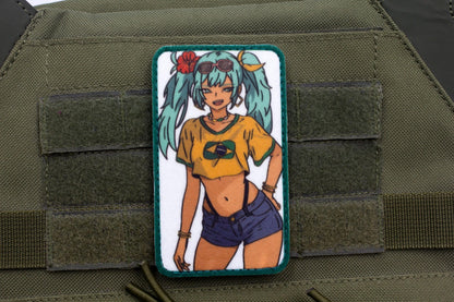 Brazilian Hatsune Miku anime hook and loop patch