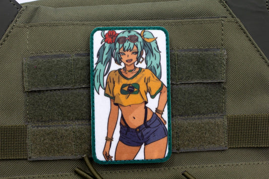 Brazilian Hatsune Miku anime hook and loop patch