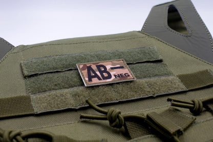 Blood type AB- neg MULTICAM paramedic emt patch