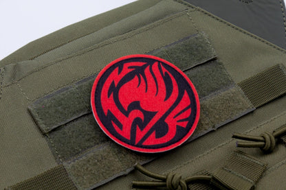 Fairy Tail Guild Logo RED hook and loop patch 3″