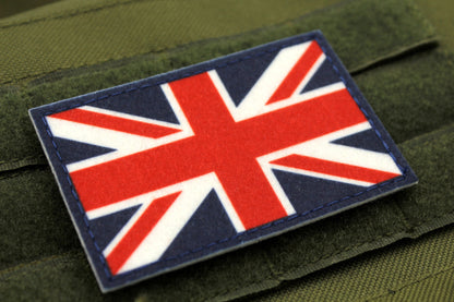 Union jack british flag patriotic hook and loop patch
