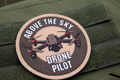 Above the sky Drone pilot camouflage hook and loop patch