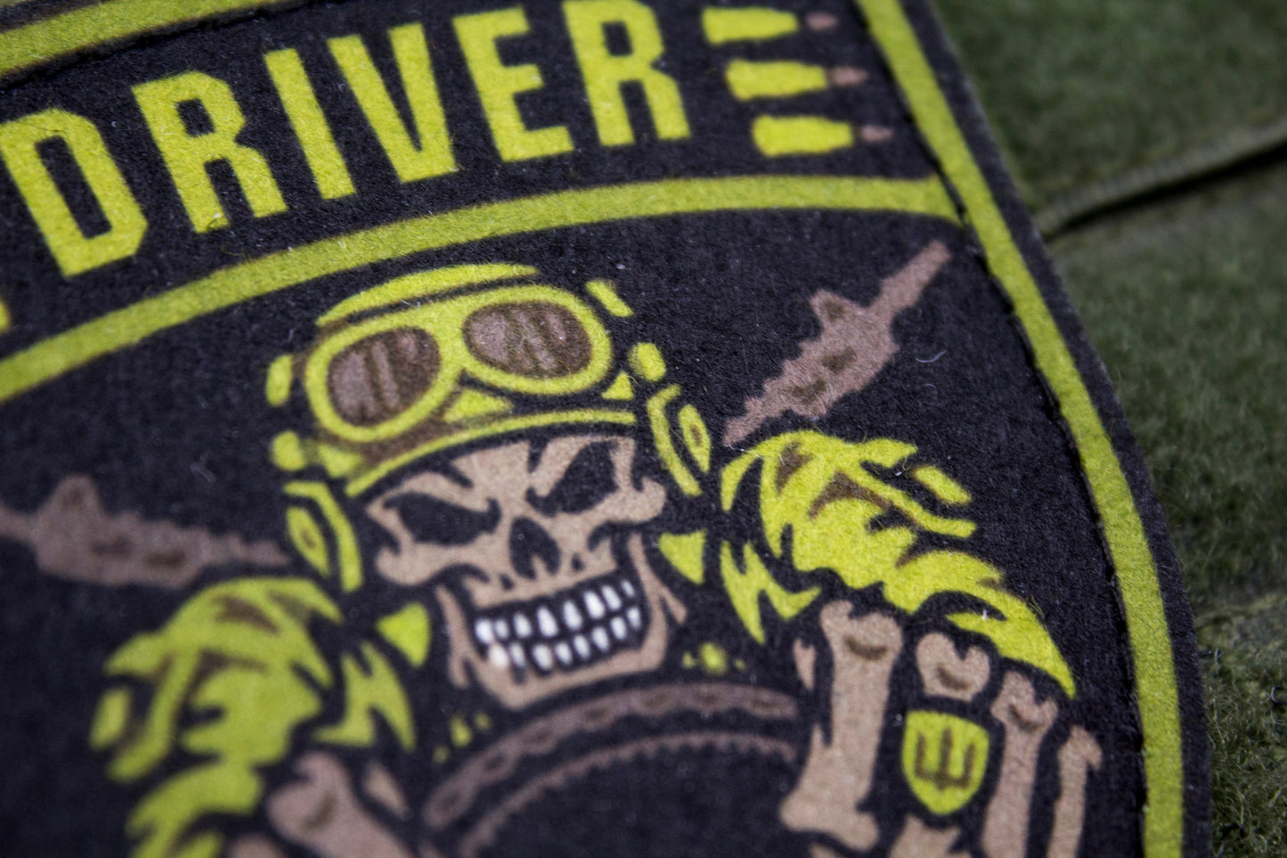 Driver military hook and loop patch