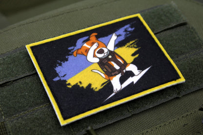 Ukrainian Dog Patron hook and loop morale patch