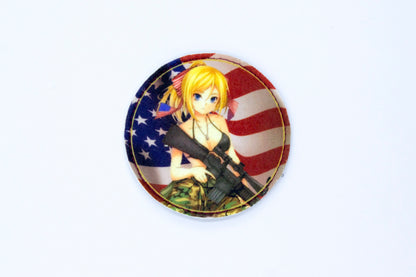 Anime Sexy girl military hook and loop patch