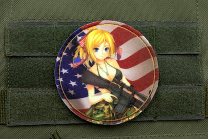 Anime Sexy girl military hook and loop patch