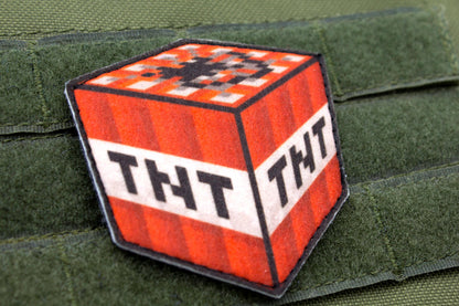 TNT video game morale hook and loop patch