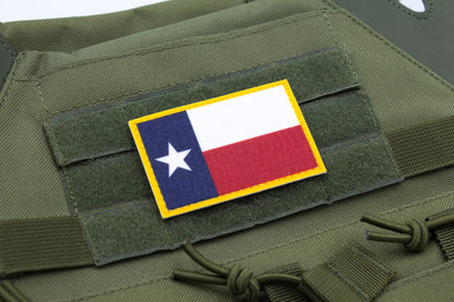 Texas flag patriotic hook and loop patch