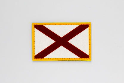 Alabama flag patriotic hook and loop patch