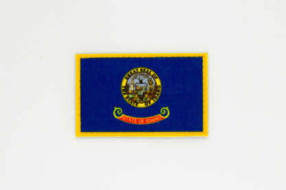 Idaho flag patriotic hook and loop patch