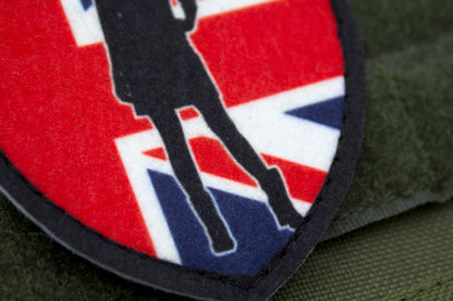 MILF hunter british flag hook and loop patch