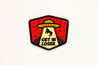 UFO Alien Get in loser hook and loop patch